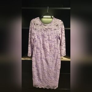 NWT NY & Co. women's medium lilac lace dress